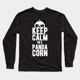 Keep Calm I'm a Panda Corn Long Sleeve T-Shirt